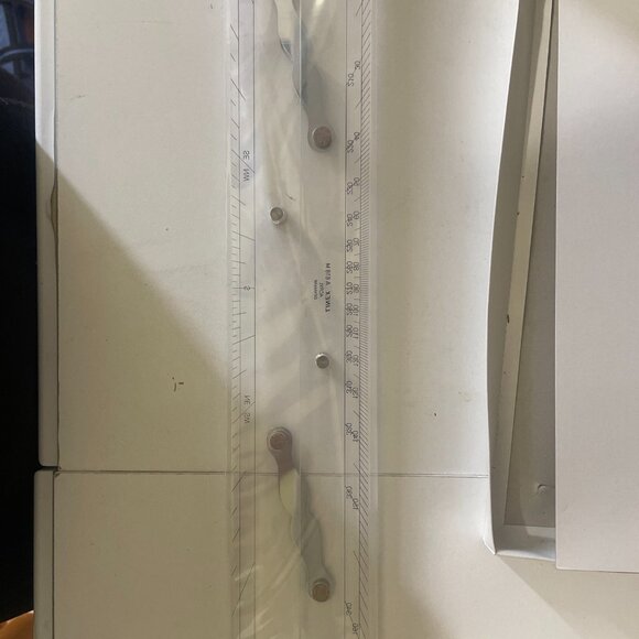 VINTAGE LINEX NAUTICAL RULER / INSTRUMENT A 618 ACRYL DENMARK MADE - Picture 5 of 12